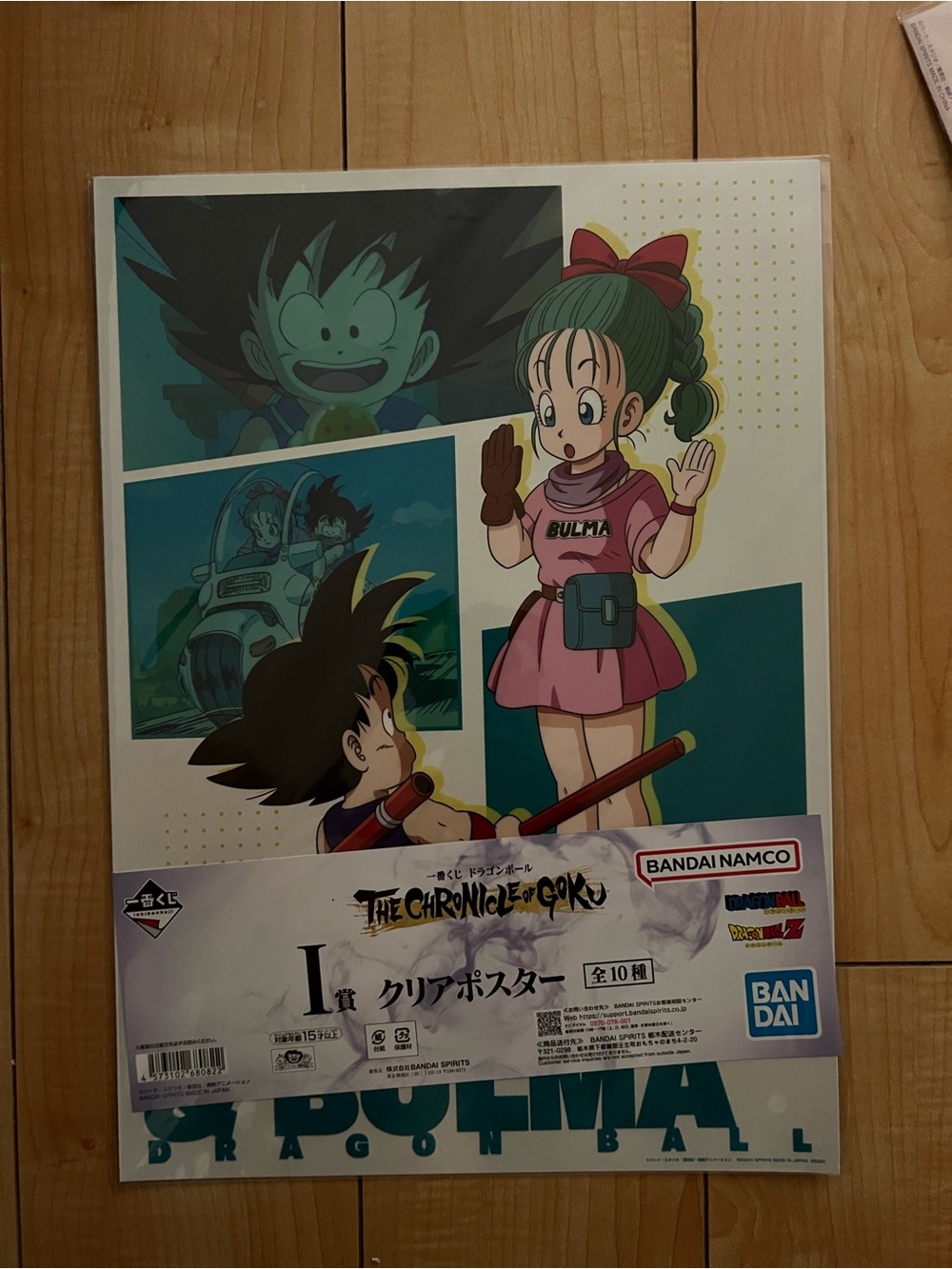 Dragon Ball Visual sheet Young Goku & Bulma Anime Japan Exclusive Ichiban